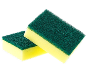 Close Up Two Scouring Pads 1